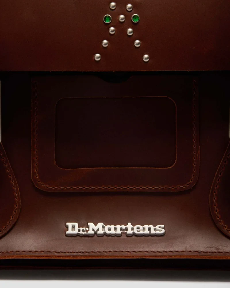 Dr. Martens 11" Leather Satchel - Amber Tan Mayhem RB - Image 4