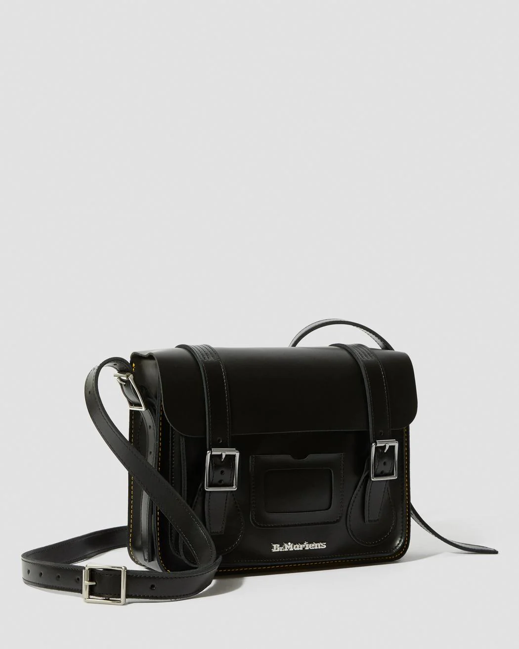 Dr. Martens 11" Leather Satchel Black Kiev - Image 3