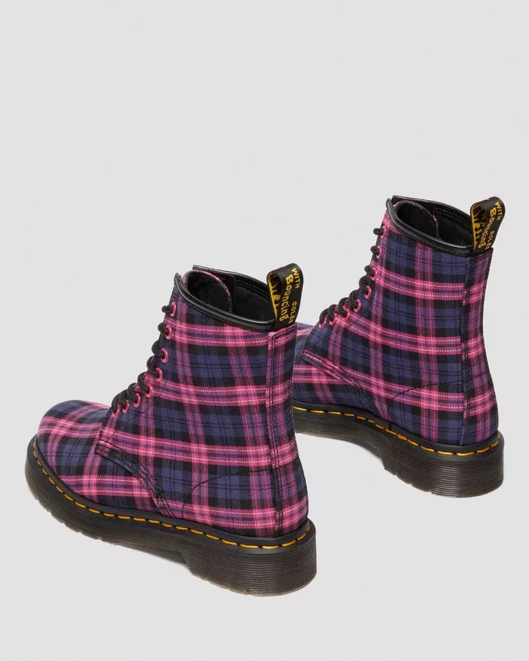 Dr. Martens 1460 8 Eye Boot - Pink Multi Tartan - Image 5