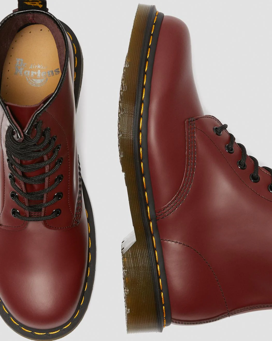 Dr Martens 1460 Cherry Smooth Leather Ankle Boots - Image 8