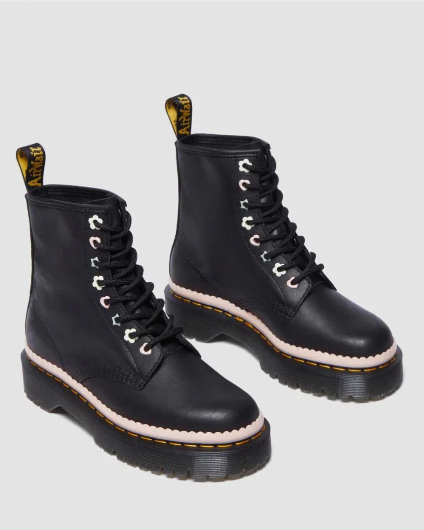 Dr. Martens 1460 Pascal Zip Luxe Nappa - Black Sendal - Image 4