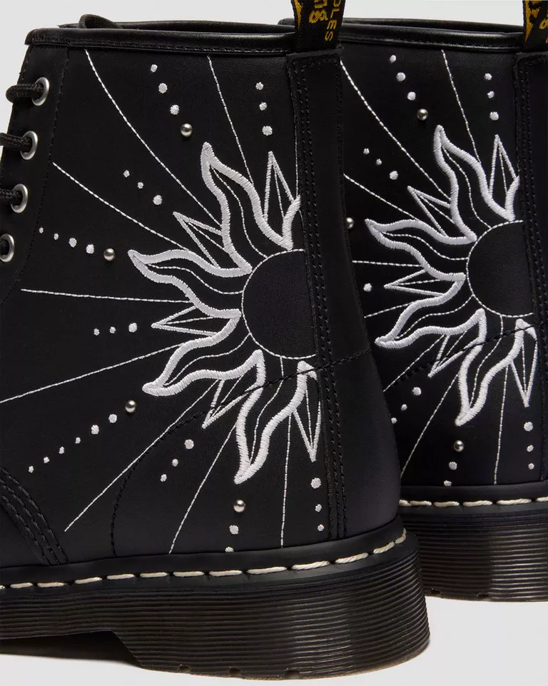 Dr. Martens 1460 Solar Flare 8 Eye Boot - Black Genix Nappa - Image 6