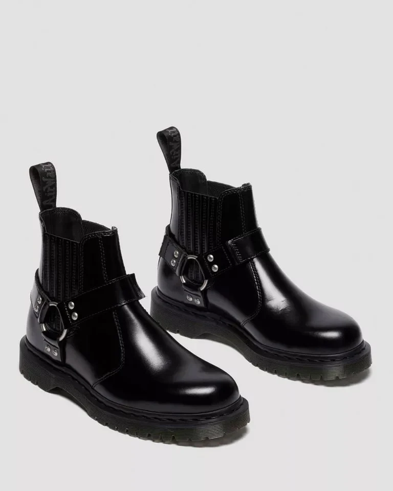 Dr. Martens 2976 Harness Chelsea Boot - Black Analine - Image 4