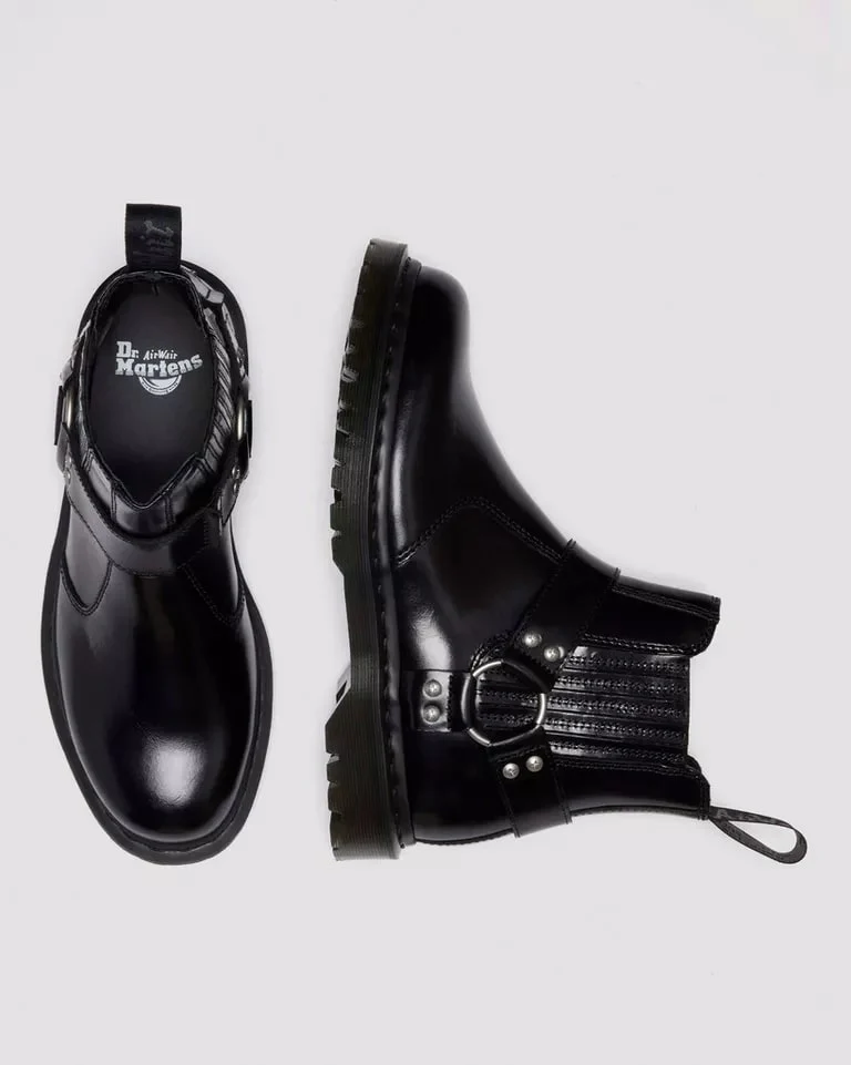 Dr. Martens 2976 Harness Chelsea Boot - Black Analine - Image 6