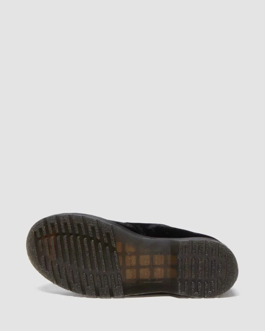 Dr. Martens 8065 Vegan Velvet Mary Jane Shoe - Black Velvet - Image 8