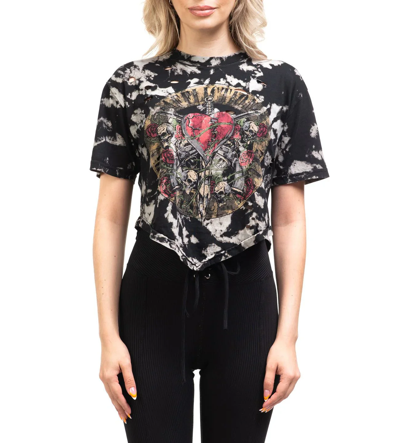 Affliction Heart Rock Womens Tee