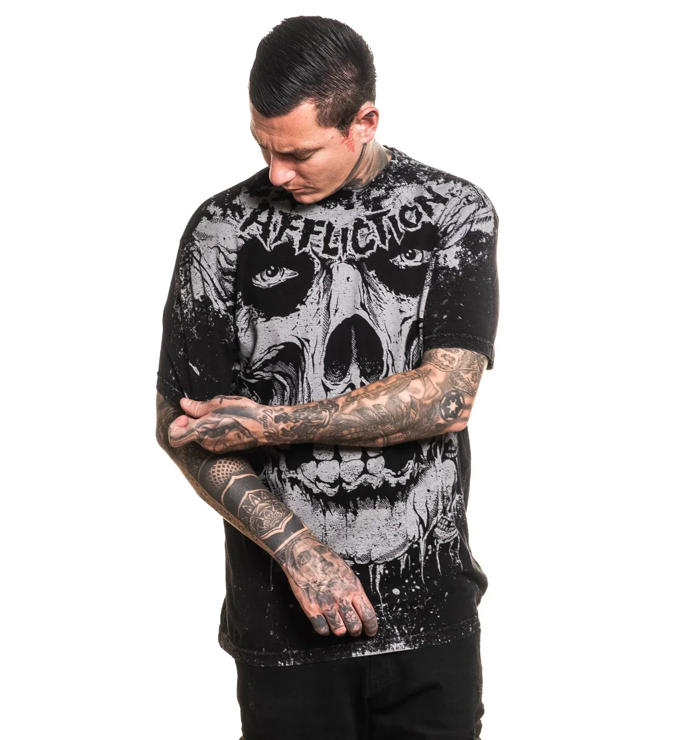 Affliction Misfits Skully Tee - Image 3