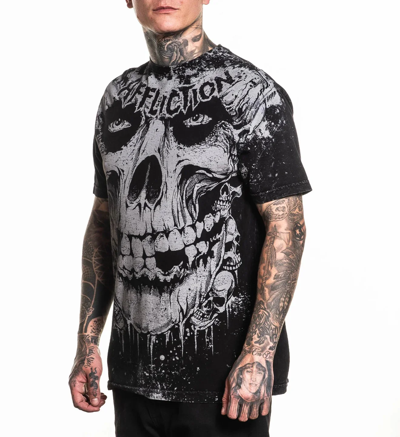 Affliction Misfits Skully Tee - Image 6