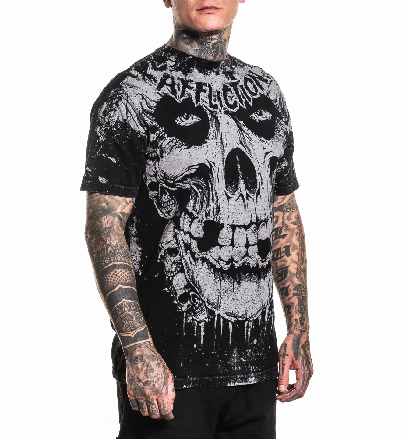 Affliction Misfits Skully Tee - Image 7