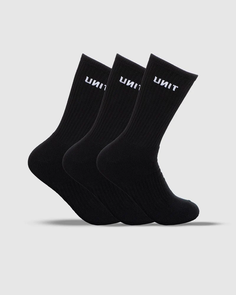 Unit Mens Bamboo Crew Socks 3 Pack - Image 2