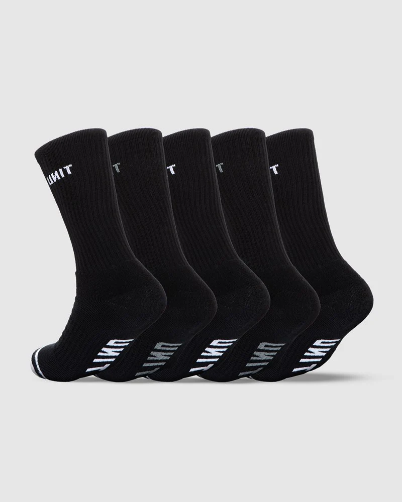 Unit Mens Bamboo Crew Socks 5 Pack - Image 2