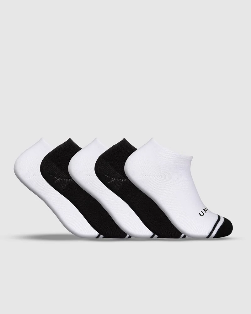 Unit Bamboo No Show Ladies 5 Pack Socks