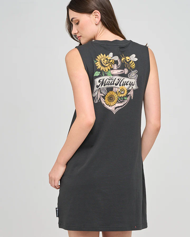 The Mad Hueys BEE ANCHOR | WOMENS MUSCLE DRESS - Image 4