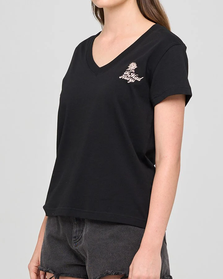 The Mad Hueys BEE ANCHOR | WOMENS V NECK TEE - Image 3