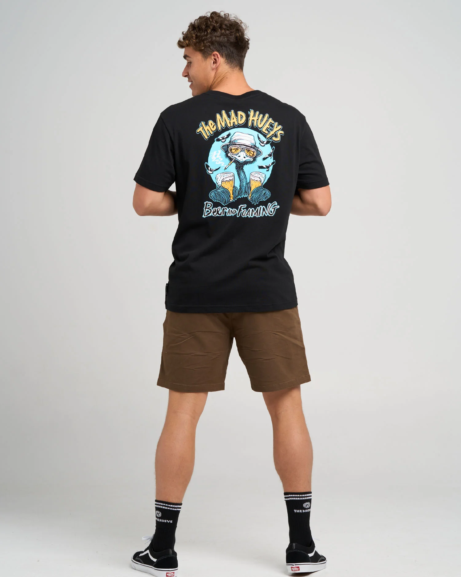 THE MAD HUEYS BEER AND FOAMING | SS TEE - Image 3