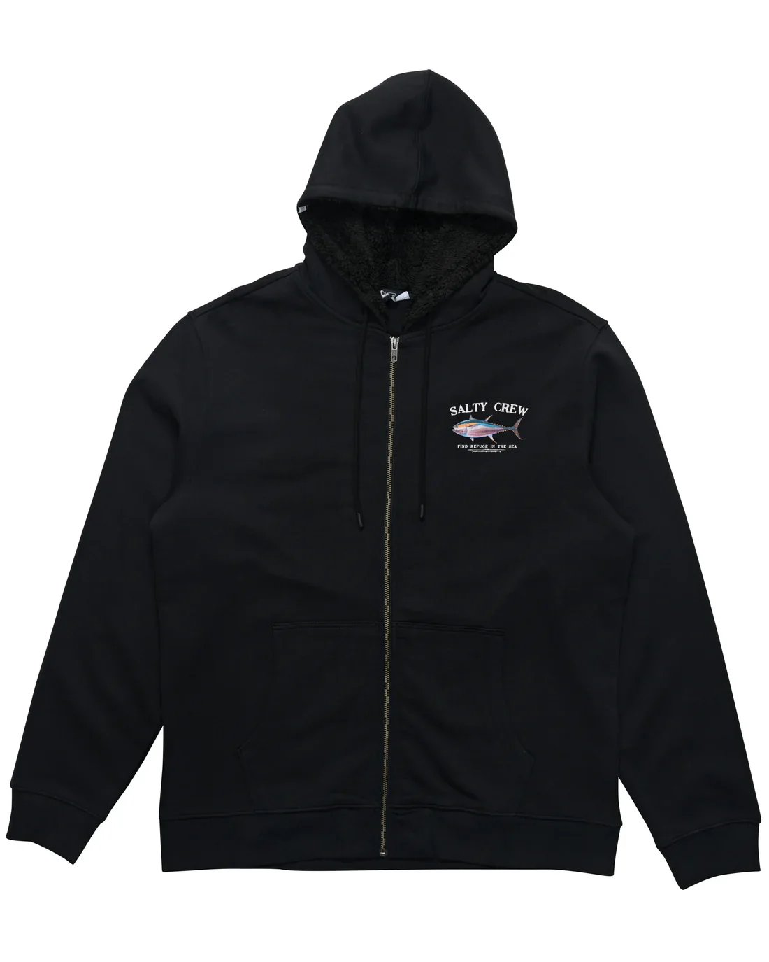 Salty Crew Big Blue Fleece Lined Zip Thru Hood - Image 2