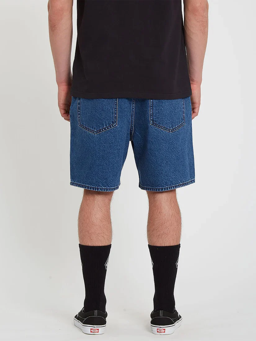 Volcom Billow Denim Short - Oliver Mid Blue - Image 2