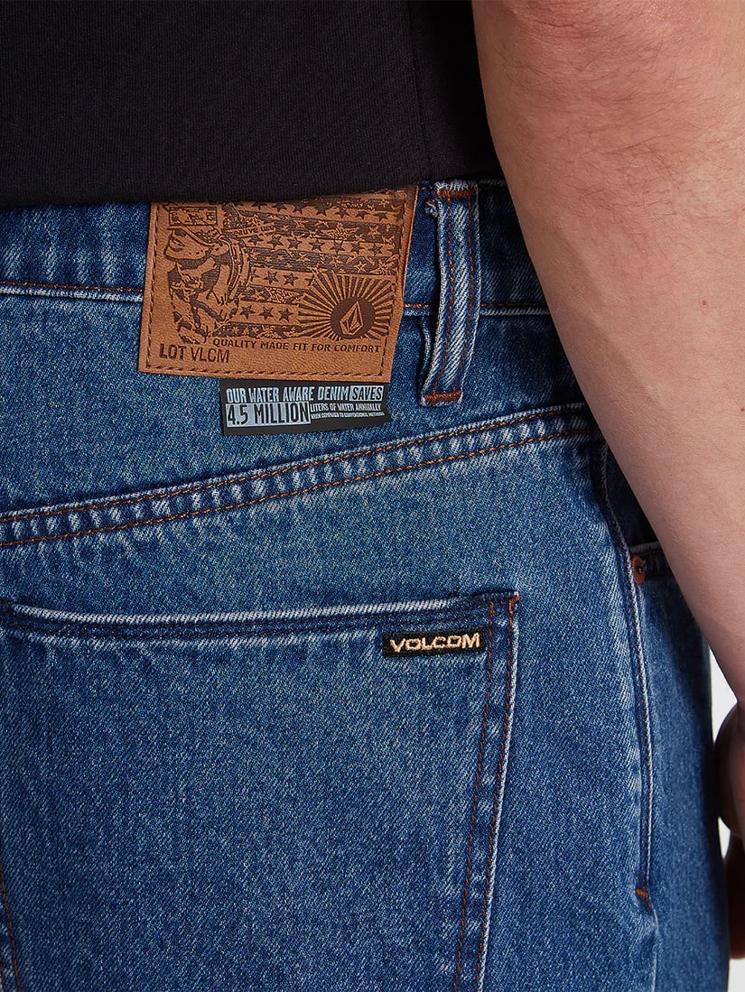 Volcom Billow Denim Short - Oliver Mid Blue - Image 4