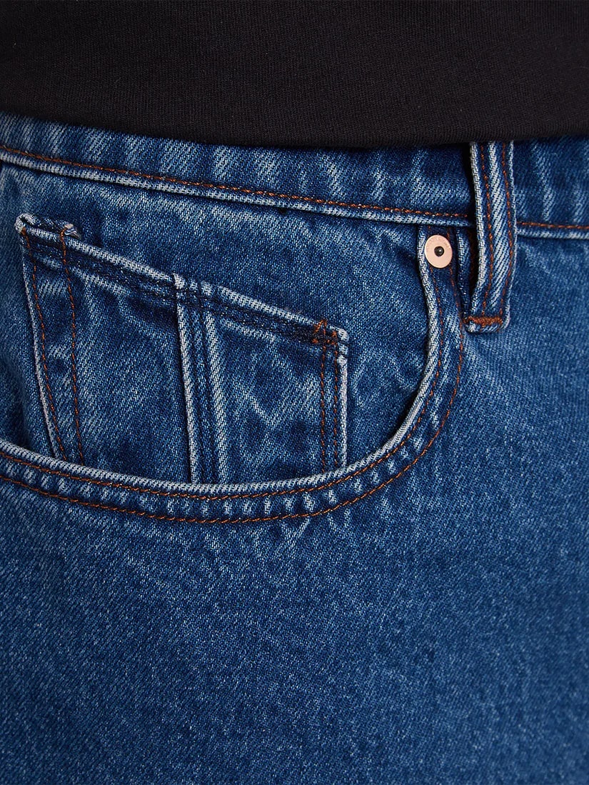 Volcom Billow Denim Short - Oliver Mid Blue - Image 5