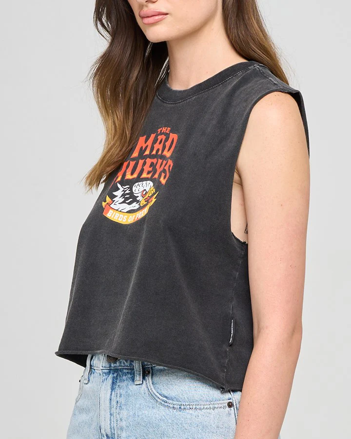 The Mad Hueys BIRDS OF PREY | WOMENS CROP MUSCLE - Image 3
