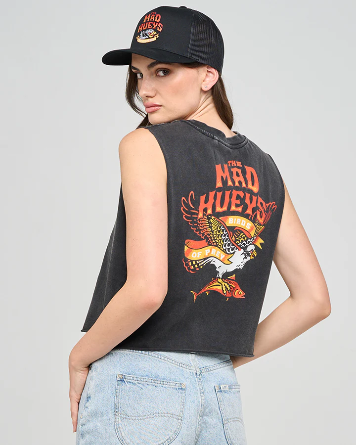 The Mad Hueys BIRDS OF PREY | WOMENS CROP MUSCLE - Image 4
