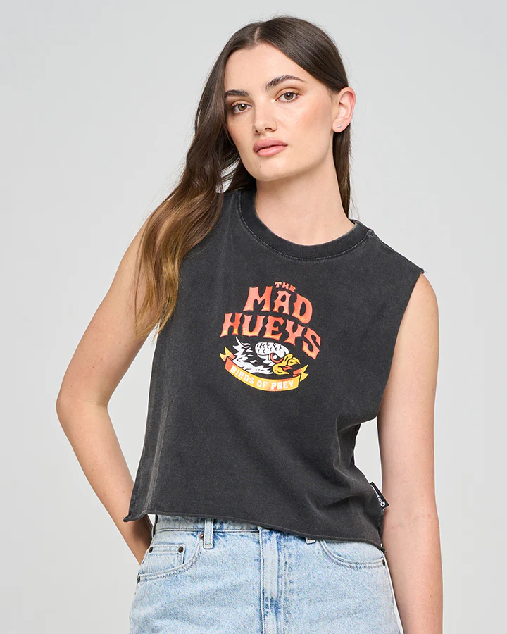 The Mad Hueys BIRDS OF PREY | WOMENS CROP MUSCLE - Image 5