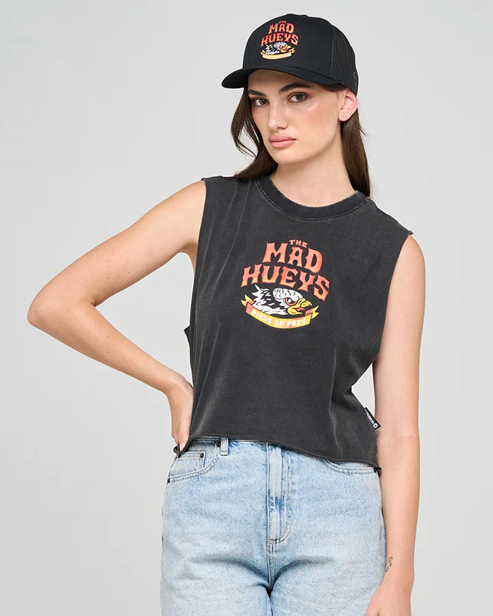 The Mad Hueys BIRDS OF PREY | WOMENS CROP MUSCLE - Image 8