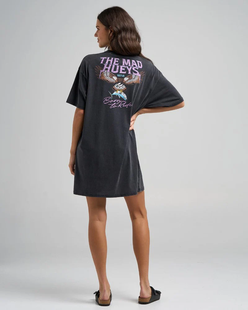 THE MAD HUEYS BORN TO HUEYS | WOMENS TEE DRESS - Image 3