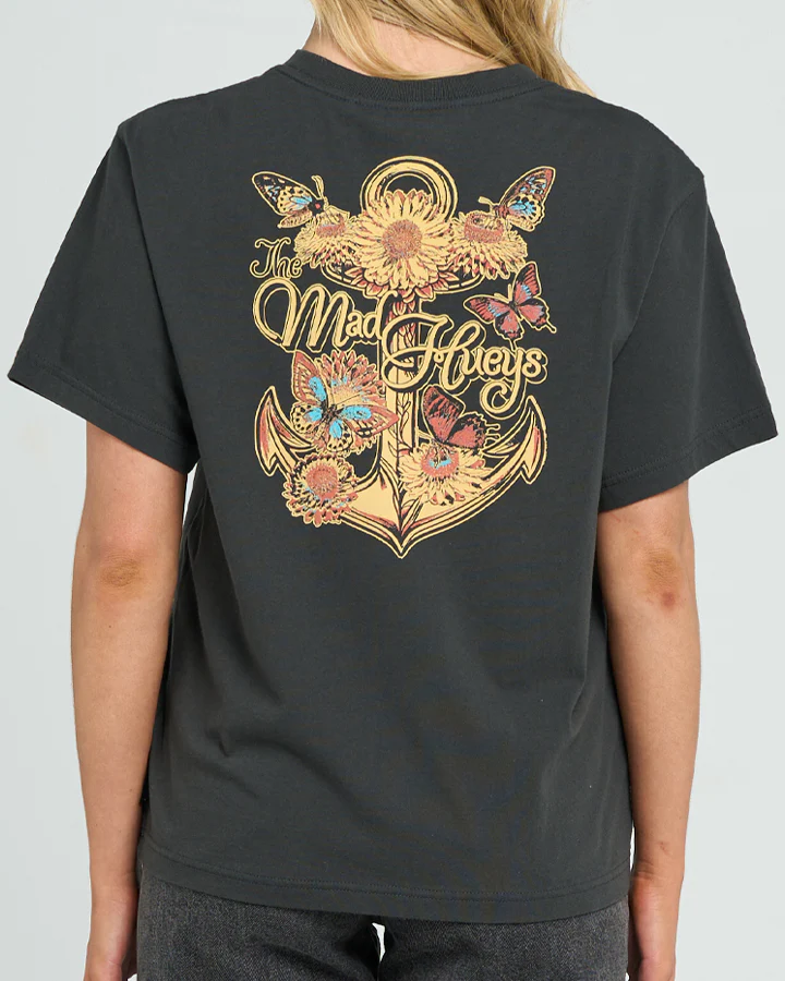 THE MAD HUEYS BUTTERFLY ANCHOR | WOMENS SS TEE - Image 2