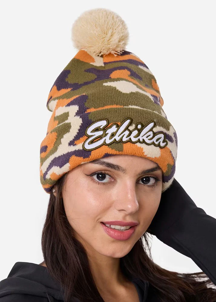 Ethika Camo Pom Beanie - Image 3