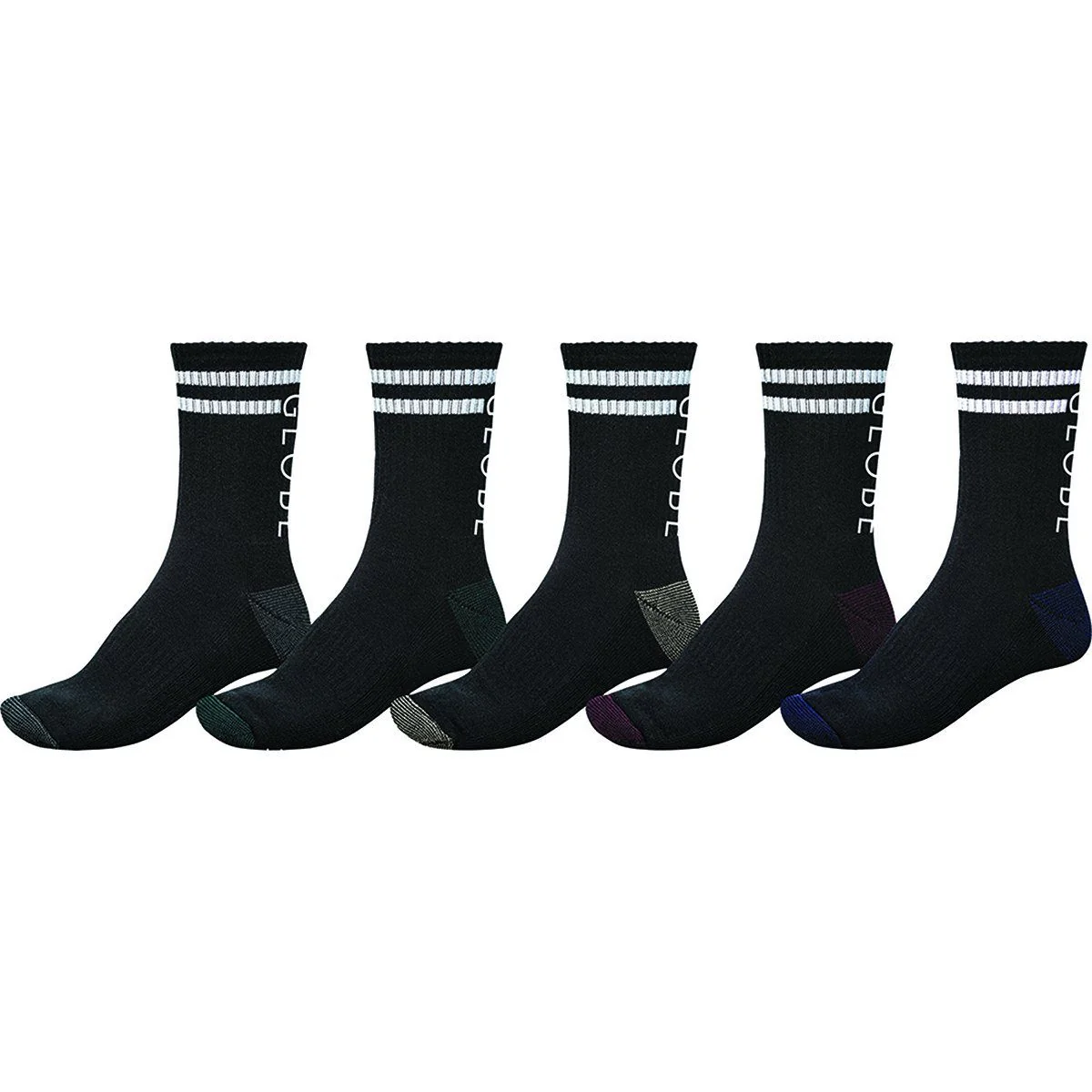 Globe Carter Crew Socks 5 Pack