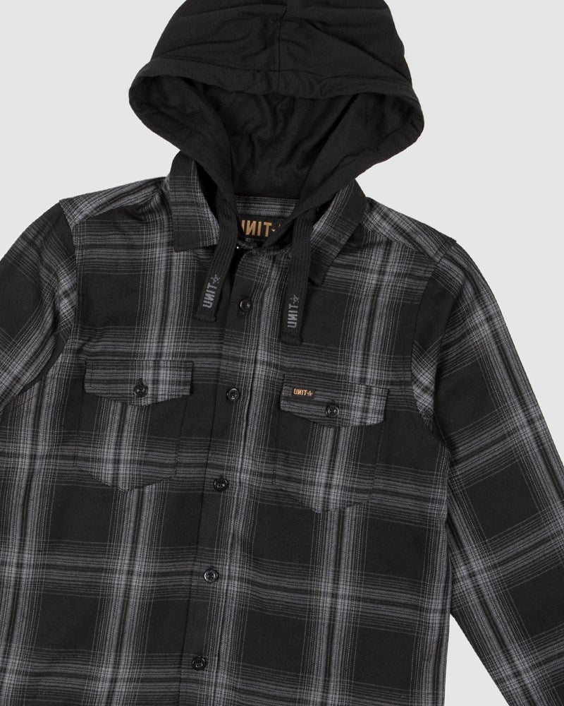 Unit Chester Hooded Youth Shirt - Image 3