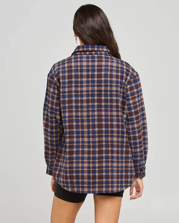 The Mad Hueys Classic Check Womens Shacket - Image 2