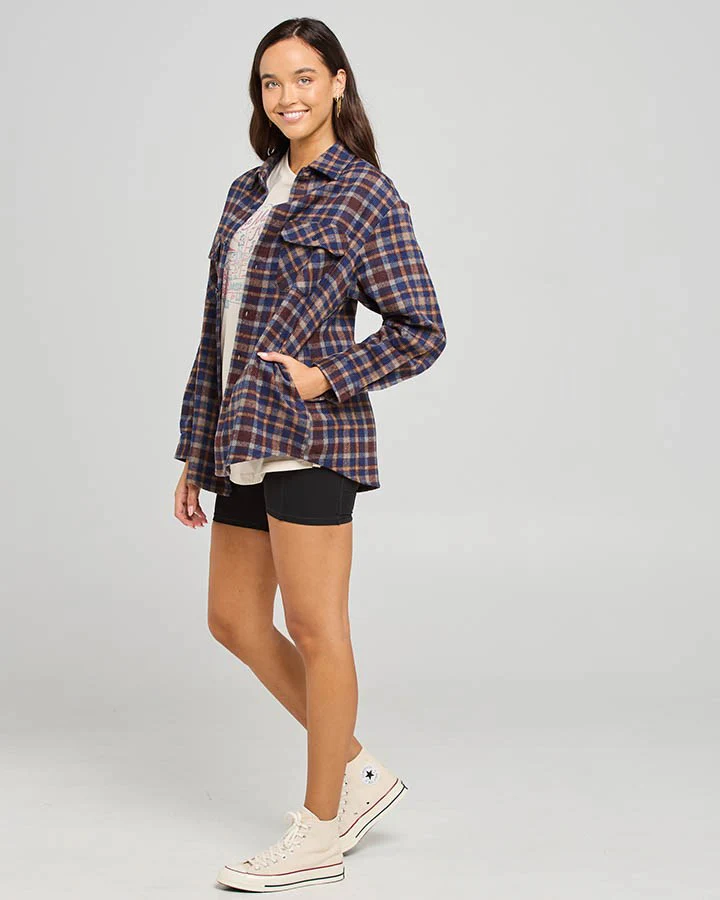 The Mad Hueys Classic Check Womens Shacket - Image 3