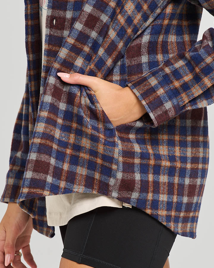 The Mad Hueys Classic Check Womens Shacket - Image 5