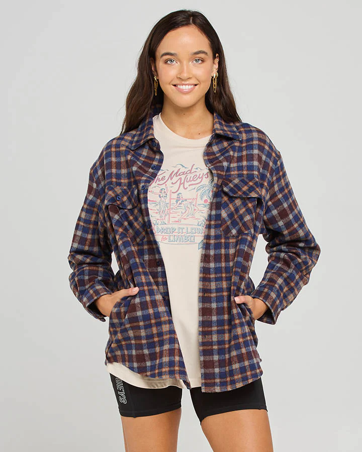 The Mad Hueys Classic Check Womens Shacket - Image 6