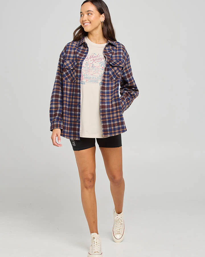 The Mad Hueys Classic Check Womens Shacket - Image 7
