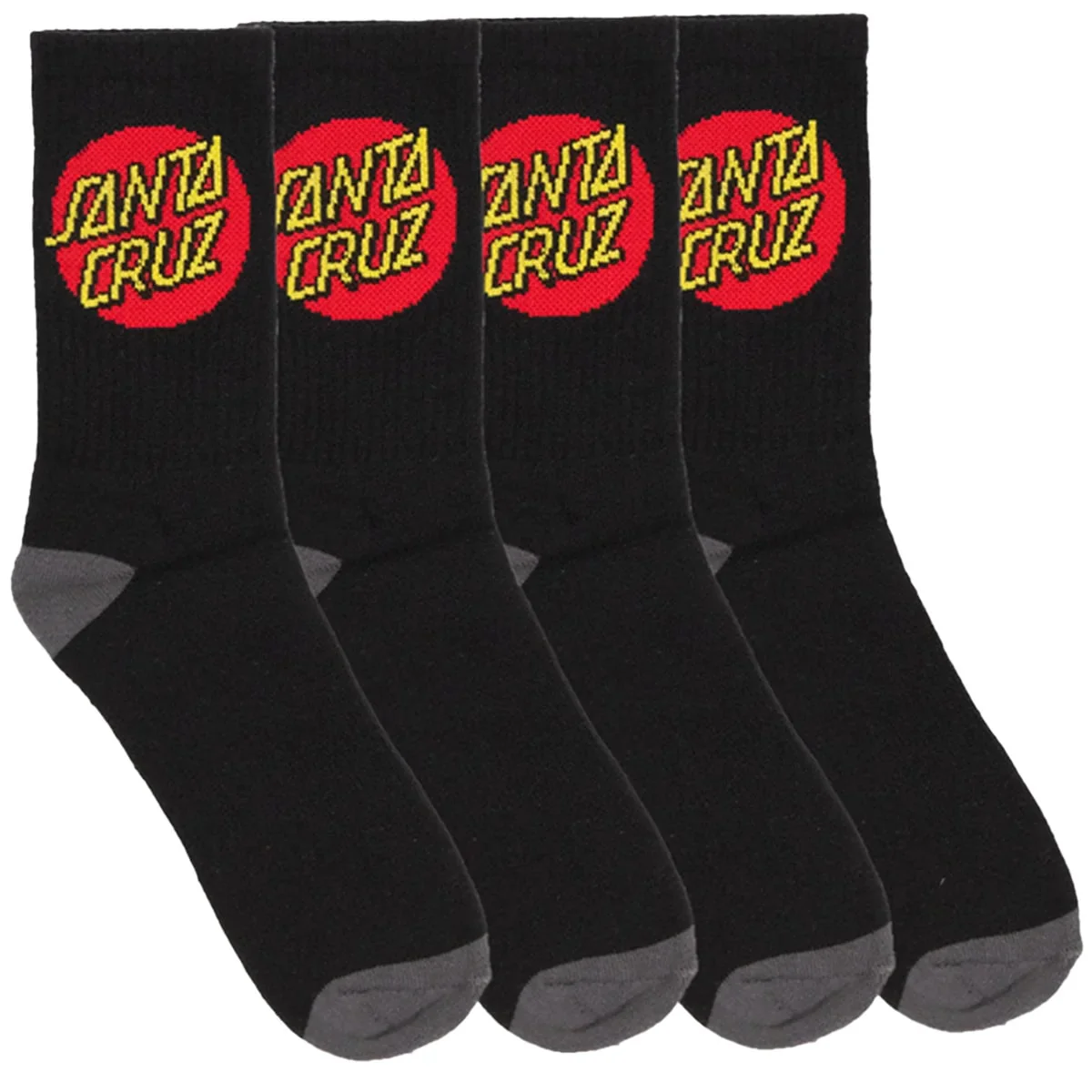Santa Cruz Classic Dot Socks 4 Pack