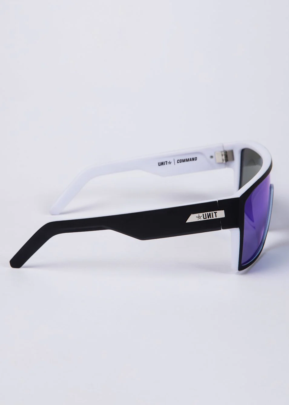 Unit Command Polarised Sunglasses - Matte Black / White - Image 3