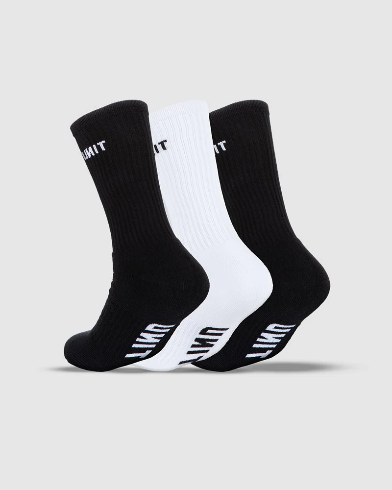 Unit Mens Cotton Crew Socks 3 Pack - Image 2