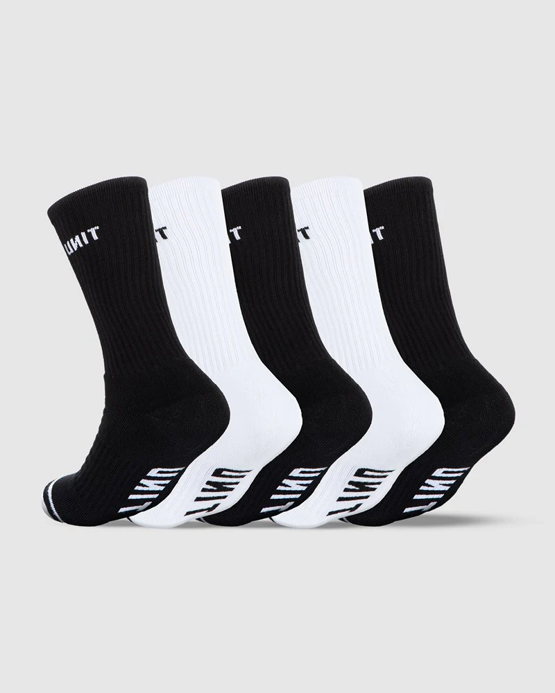 Unit Mens Crew Socks 5 Pack - Image 2