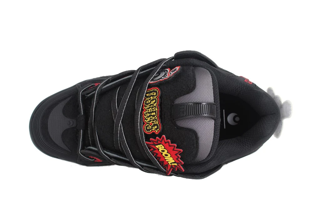 OSIRIS D3 2001 - BLACK/RED/VELCRO - Image 3