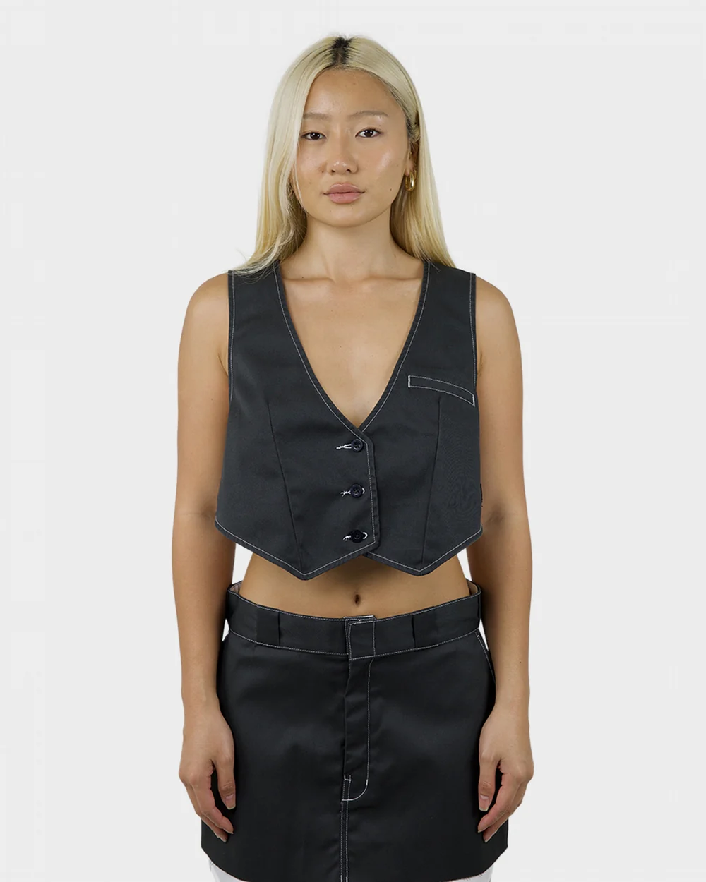 Dickies Del Rio Contrast Cropped Vest