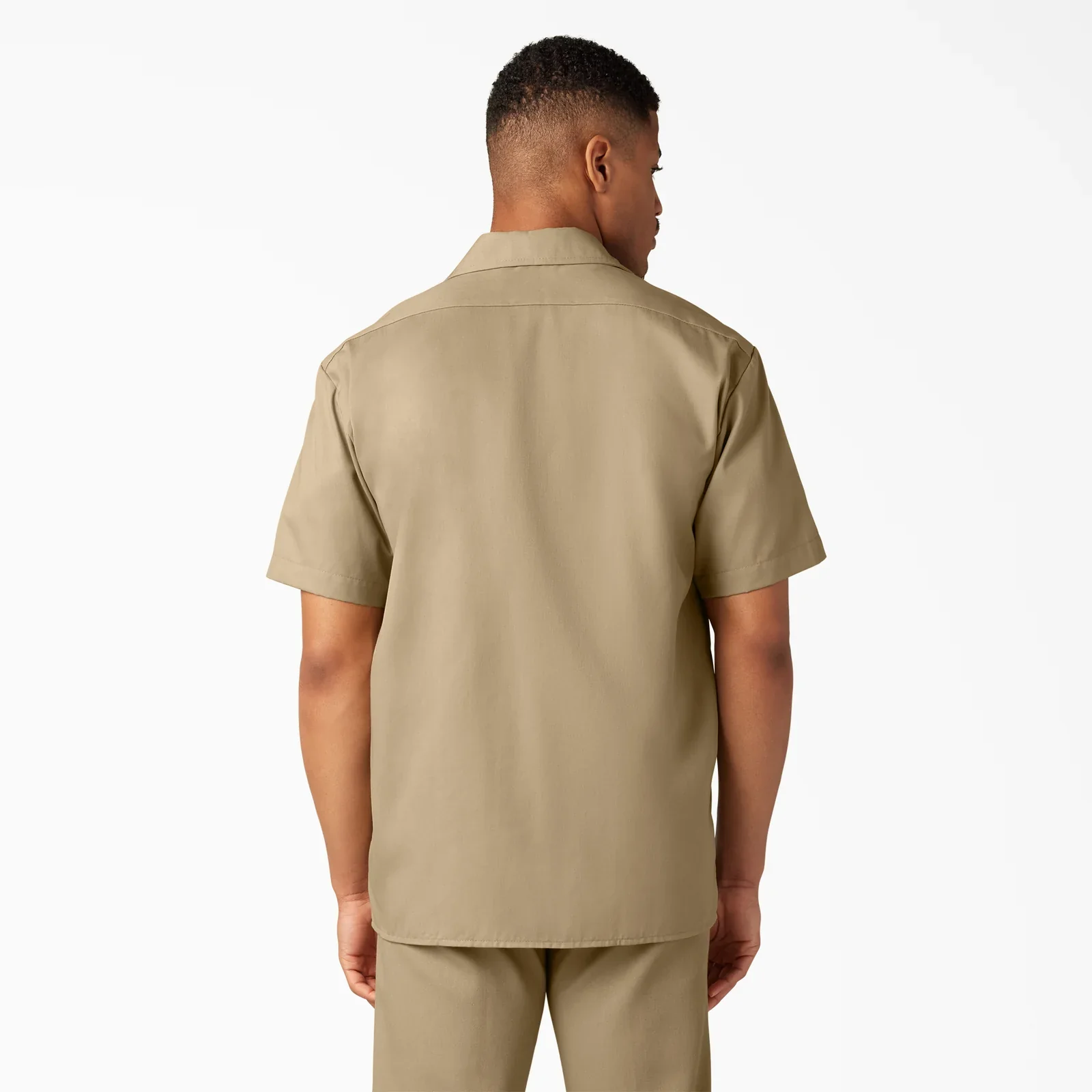 Dickies 1574 Mens Short Sleeve Shirt - Khaki - Image 2