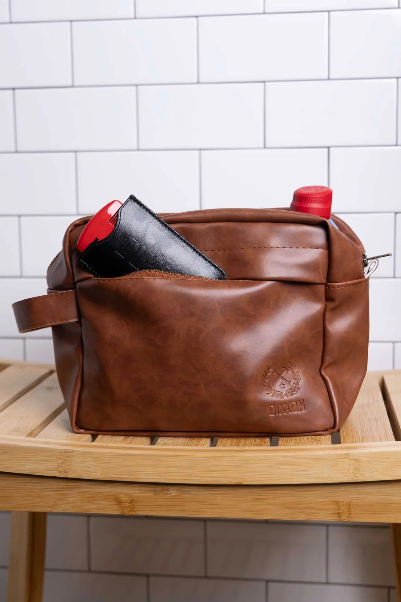Dixxon Toiletry Bag Brown - Image 2