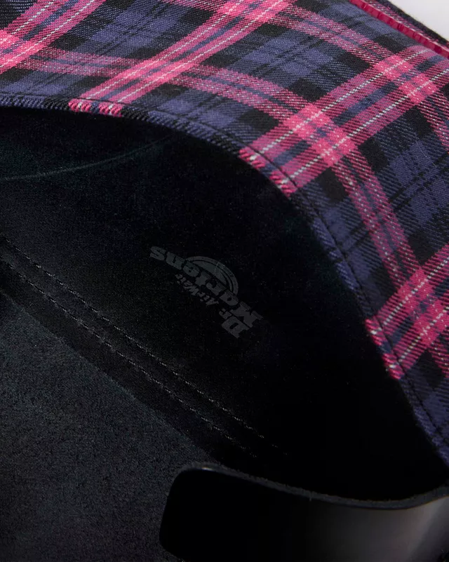 Dr Martens 7" Satchel Black/Pink Tartan - Image 3