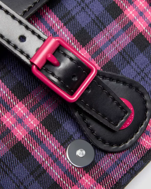 Dr Martens 7" Satchel Black/Pink Tartan - Image 5