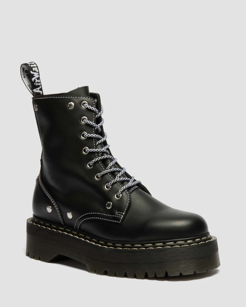 Dr. Martens Jadon WDS 8 Eye Boot - Black Sendal