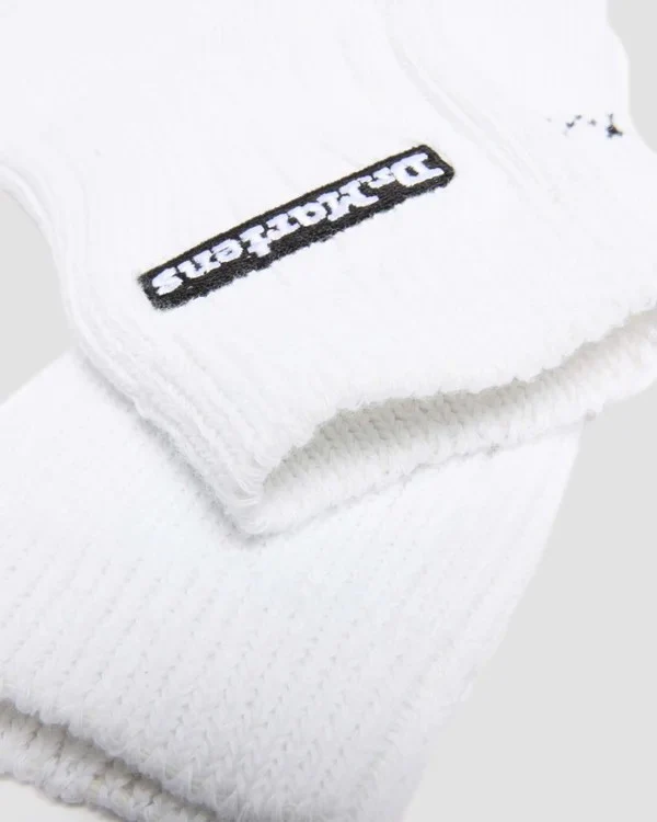Dr. Martens Short Logo Organic Cotton Socks - White - Image 3