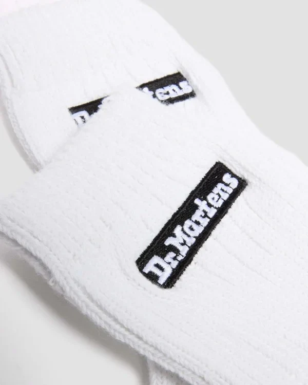 Dr. Martens Short Logo Organic Cotton Socks - White - Image 4